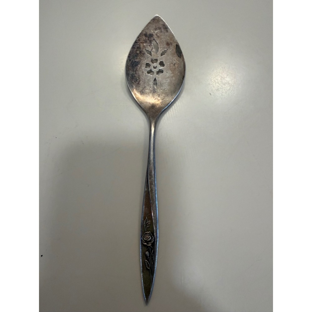 Community Plate Morning Star Pierced Tomato Server Vintage‎ Silverplate 1947